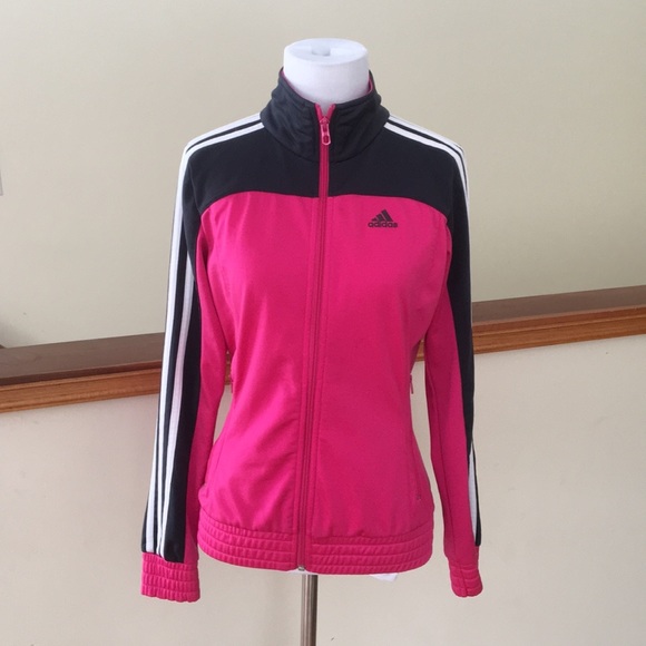 adidas pink jacket womens
